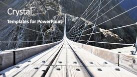 Presentation with switzerland - Cool new presentation theme with 170m hanging trift bridge switzerland backdrop and a dark gray colored foreground