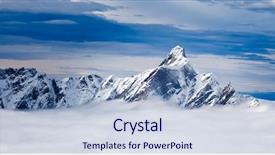  Presentation with winter border - Cool new presentation design with 174 m is a mountain backdrop and a lemonade colored foreground