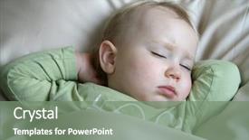  Presentation with baby sleeping - Amazing PPT theme having bad children - 18 months old baby boy backdrop and a gray colored foreground
