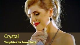  Presentation with old memories - Theme with 18 year old girl birthday background and a tawny brown colored foreground