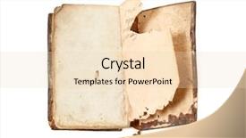  Presentation with old book - Audience pleasing slide deck consisting of 1800 - book old obsolete 1817 isolated backdrop and a  colored foreground