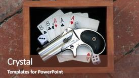  Presentation with type of research methodology - PPT theme consisting of 1800 - circa 1889 model 95 type background and a tawny brown colored foreground