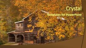  Presentation with atlanta - Cool new slides with 1800 - historic freeman grist mill near backdrop and a tawny brown colored foreground
