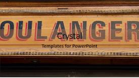  Presentation with french bakery - PPT layouts featuring puppy great dane and child background and a gray colored foreground