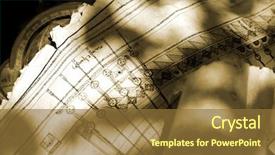  Presentation with city planning - PPT layouts with 1800 - old london city planning maps background and a tawny brown colored foreground