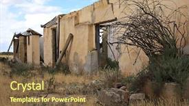  Presentation with bakery baking ingredients - Amazing PPT theme having old ruins of a 1800' backdrop and a  colored foreground