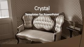  Presentation with furniture - Slides having vintage furniture from the 1800's background and a tawny brown colored foreground