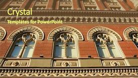  Presentation with baroque - Slides having 1800s - baroque style in architecture background and a tawny brown colored foreground