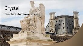  Presentation with angel - Presentation theme featuring 1806 - 1808 to commemorate napoleon background and a light gray colored foreground