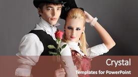  Presentation with medieval - Amazing theme having 18th century - portrait of the elegant young backdrop and a tawny brown colored foreground