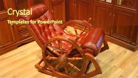  Presentation with 18th century - Presentation theme with 18th century - rocking chair background and a tawny brown colored foreground