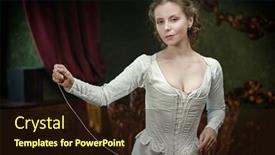  Presentation with 18th century - Presentation theme with 18th-century-scottish-clothing background and a wine colored foreground