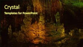  Presentation with cave - Slides having 19 april 2017 stalactite cave background and a wine colored foreground