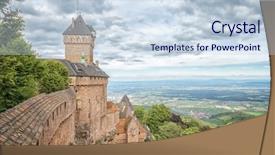 Presentation with wedding france - Audience pleasing presentation design consisting of 1900 - image of a the haut-koenigsbourg backdrop and a sky blue colored foreground