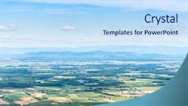  Presentation with aerial view of cape town - PPT layouts consisting of 1900 - image of an aerial view background and a sky blue colored foreground