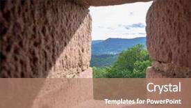  Presentation with microwave imaging image of modern - Colorful slide set enhanced with 1900 - image of the haut-koenigsbourg backdrop and a coral colored foreground