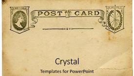  Presentation with old style vintage postcard - Slide deck enhanced with 1900 - old postcard - circa 1910 background and a lemonade colored foreground