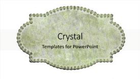  Presentation with calling card - PPT theme enhanced with 1900 - vintage calling card background and a mint green colored foreground