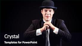  Presentation with black man - Amazing presentation theme having 1920s - portrait of an elegant man backdrop and a black colored foreground