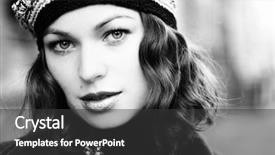  Presentation with retro - Audience pleasing PPT theme consisting of 1920s - portret of beautiful woman retro backdrop and a dark gray colored foreground