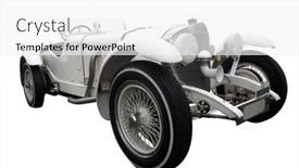  Presentation with mercedes - Presentation theme enhanced with 1928-mercedes-ssk-custombuilt-isolated background and a white colored foreground