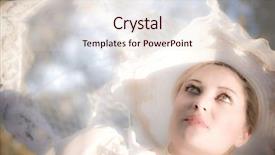  Presentation with 1930s - Slides consisting of 1930s girl in white lace background and a lemonade colored foreground