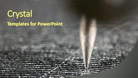  Presentation with stuck - Audience pleasing slide deck consisting of 1930s gramophone needle - still stuck backdrop and a  colored foreground