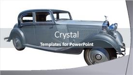  Presentation with rolls royce - Presentation theme enhanced with 1934-rolls-royce-isolated background and a gray colored foreground