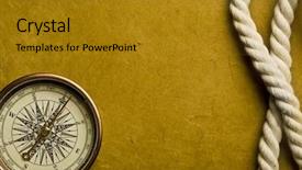  Presentation with compass - Amazing presentation design having  backdrop and a  colored foreground