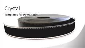  Presentation with film - Presentation design with 1940 camera - film a background isolated background and a  colored foreground
