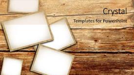  Presentation with 1940 - Amazing slides having 1940 camera - vintage blank photo frames backdrop and a coral colored foreground