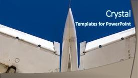  Presentation with 1940s - Presentation theme having 1940s - nostalgic wwii aircraft background and a ocean colored foreground