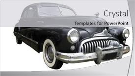  Presentation with buick - Presentation theme enhanced with 1947-buick-roadster-isolated background and a  colored foreground