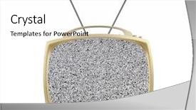  Presentation with 1950s - Amazing presentation theme having 1950's portable television backdrop and a white colored foreground