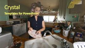  Presentation with bohol in spanish era - Slide deck featuring 1950 era housewife doing her background and a tawny brown colored foreground