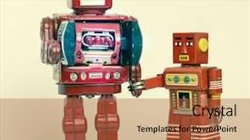  Presentation with father - Amazing PPT layouts having 1950s families - father and son concept backdrop and a red colored foreground