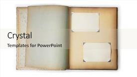  Presentation with album - Cool new theme with 1950s photo album first page backdrop and a lemonade colored foreground