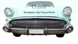  Presentation with buick - Presentation theme having 1957-buick-roadmaster-isolated background and a  colored foreground