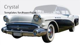  Presentation with buick - Presentation theme having 1957-buick-special-isolated background and a  colored foreground