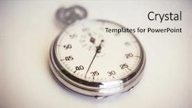  Presentation with vintage retro - Cool new PPT theme with 1960 - retro old vintage stopwatch backdrop and a lemonade colored foreground