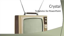  Presentation with 1960s - Beautiful presentation featuring 1960's portable television backdrop and a white colored foreground