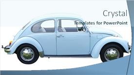  Presentation with clipping - Theme consisting of 1969-volkswagen-1500-isolated background and a cool aqua colored foreground