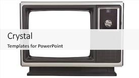  Presentation with 1970 - Theme featuring vintage tv from the 1970' background and a white colored foreground