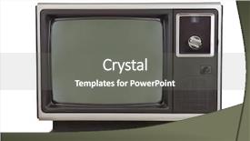  Presentation with 1970s - Audience pleasing PPT theme consisting of vintage tv from the 1970' backdrop and a gray colored foreground