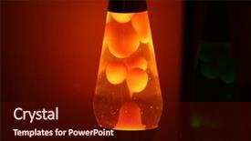  Presentation with lava - Slide deck having 70 s - orange lava lamp at night background and a wine colored foreground