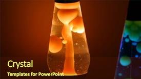  Presentation with lava - Presentation theme consisting of two lava lamps at night background and a tawny brown colored foreground