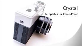  Presentation with 1970s - PPT layouts enhanced with empty locker area located in a high school background and a coral colored foreground