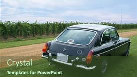  Presentation with racing - Theme with 1972-mgb-gt-finished background and a tawny brown colored foreground