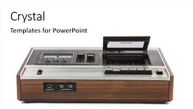  Presentation with cassette - Theme featuring 1980 - top low angle view background and a white colored foreground