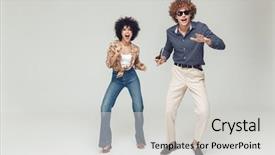  Presentation with retro - PPT layouts featuring 1980s - image of young emotional retro background and a light gray colored foreground